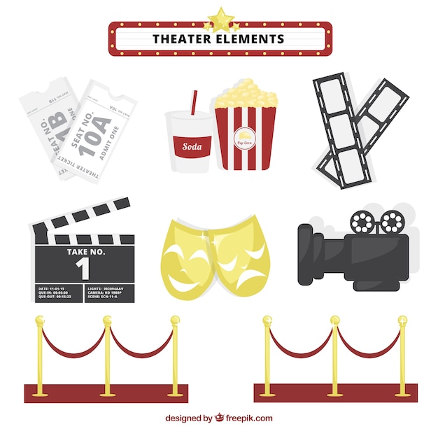 Fantastische Theater-Elemente-Sammlung