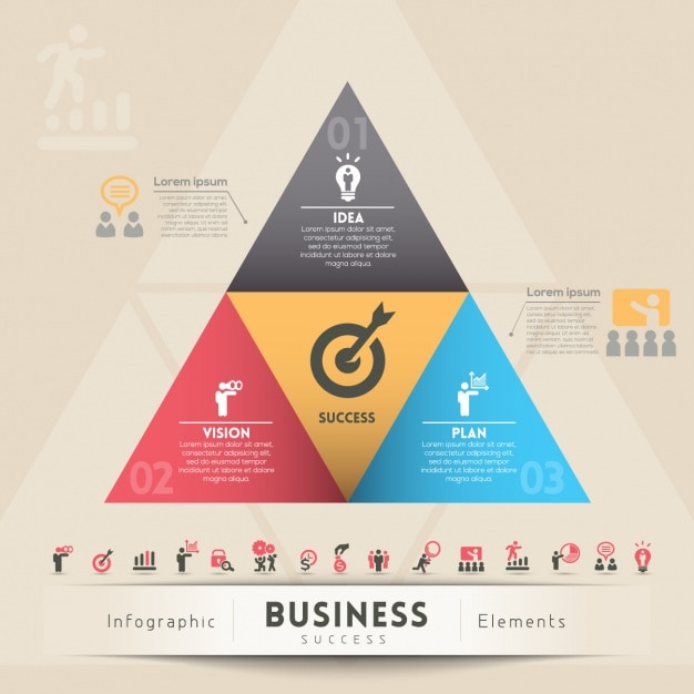 Farbige infografik-vorlage