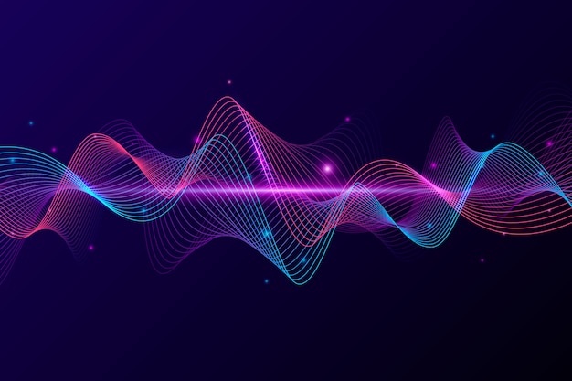 Farbiger Equalizer-Wellen-Hintergrund