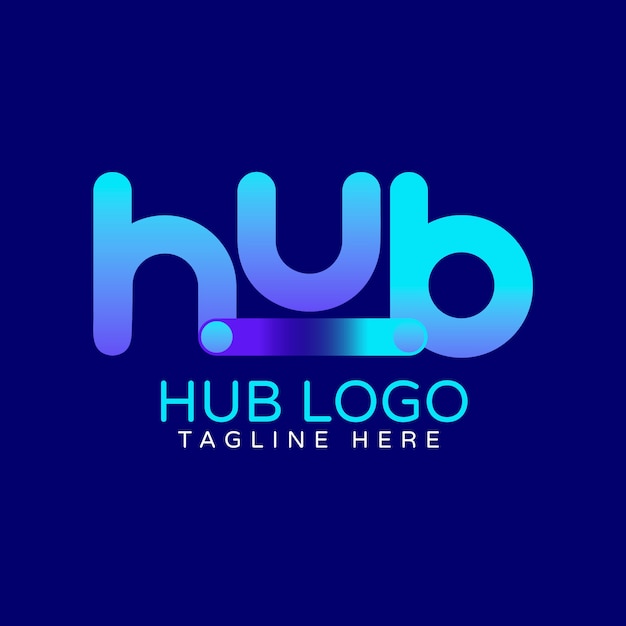 Farbverlauf-hub-logo-design