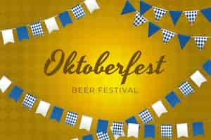 Kostenloser Vektor farbverlauf oktoberfest illustration