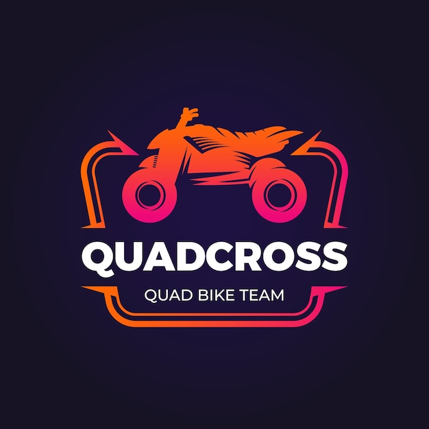 Farbverlauf-Quad-Logo-Vorlage