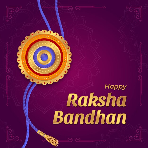 Farbverlauf Raksha Bandhan Illustration