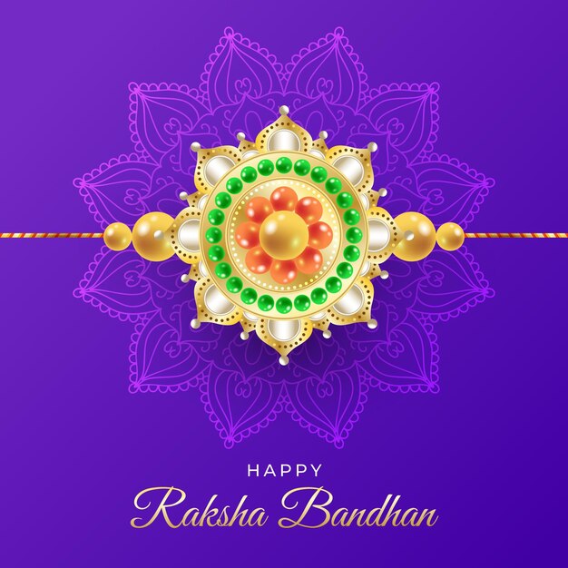 Farbverlauf Raksha Bandhan Illustration