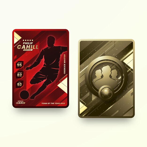 Farbverlauf Trading Cards Illustration