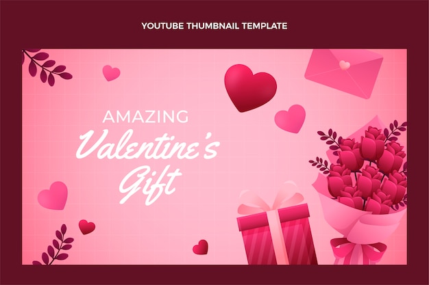 Farbverlauf valentinstag youtube thumbnail