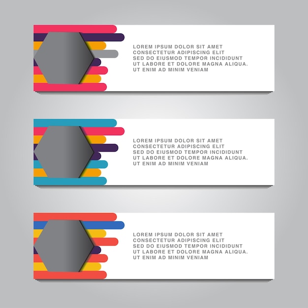 Farbverlaufsform-design-vektorillustration des abstrakten designnetzbanners bunte