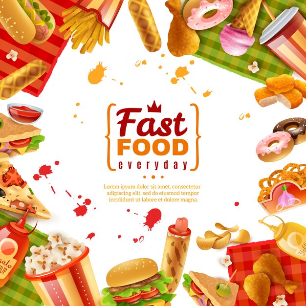 Fast-Food-Vorlage