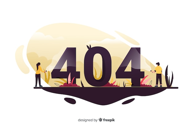 Fehler 404-Konzept für Zielseite