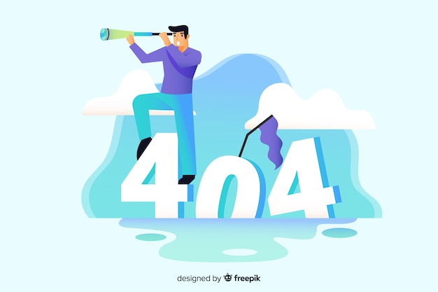 Fehler 404-Konzept für Zielseite
