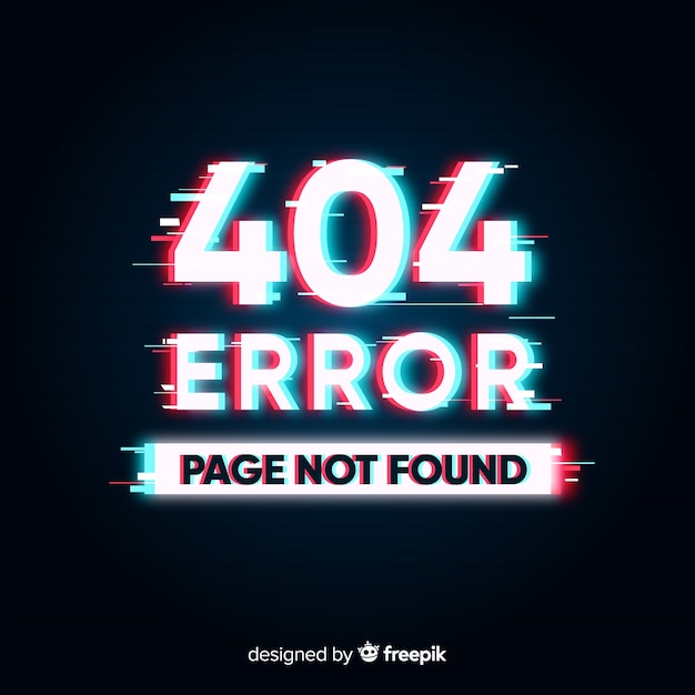 Fehler Hintergrund 404-Fehler