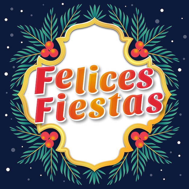 Felices fiestas mit ästen