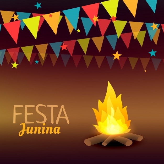 Festa junina brasilien urlaub illustration