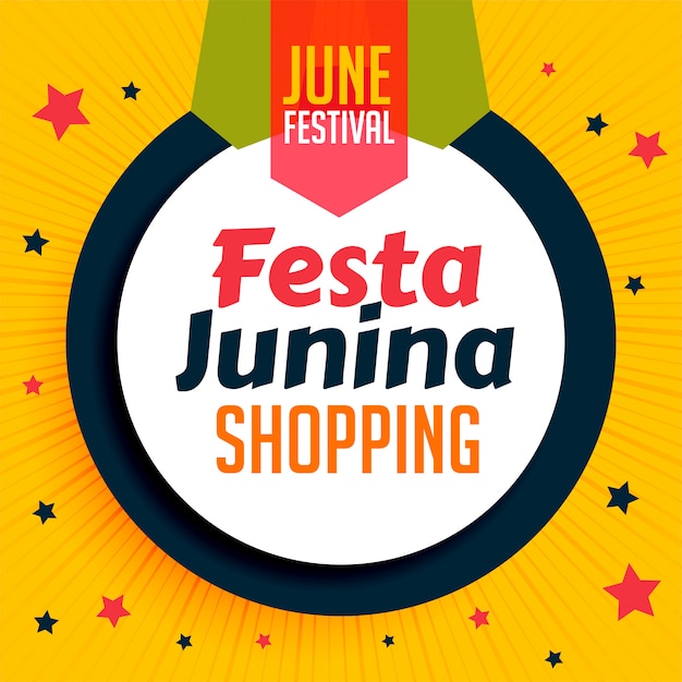 Festa junina einkaufs banner design