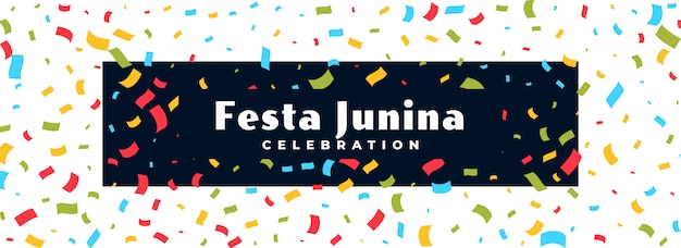 Festa junina Feier Konfetti Banner