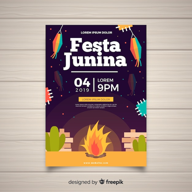 Festa junina flyer