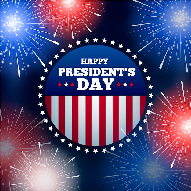 Feuerwerk für presidents day event