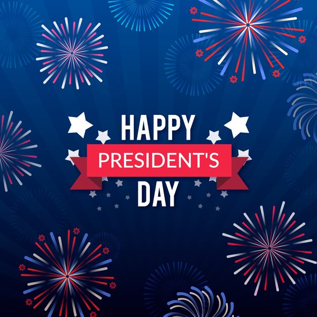 Feuerwerk für presidents day event