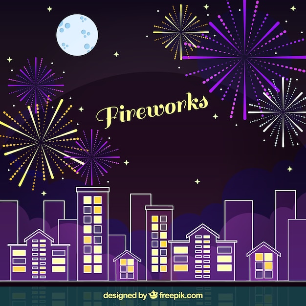 Feuerwerk hintergrund design