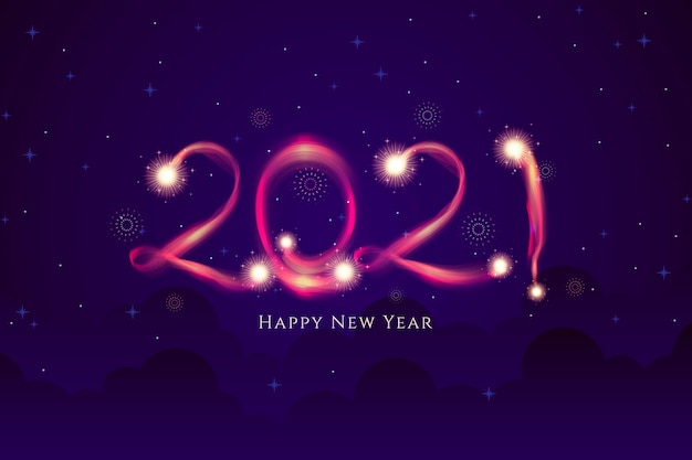 Feuerwerk Neujahr 2021 Hintergrund