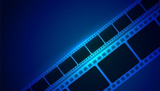 Film Filmstreifen blauer Hintergrund