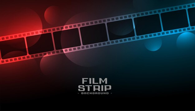 Filmstreifen mit Lichteffekt-Kinohintergrund