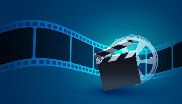 Filmstreifenhintergrund mit Klappbrett
