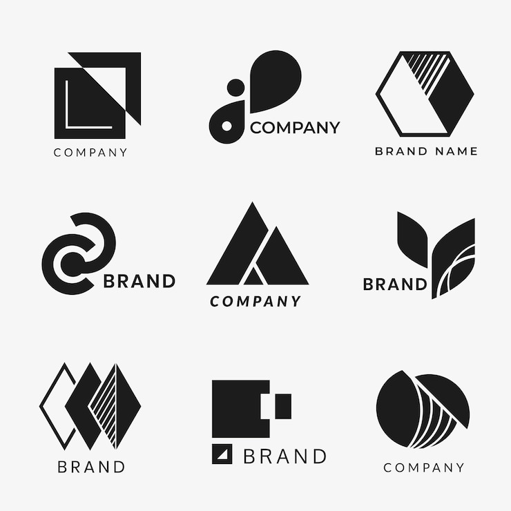 Kostenlose Vektor firmenlogo-designs