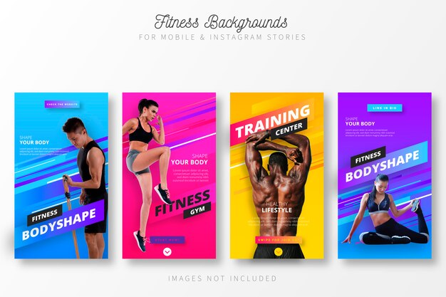 Fitness-Geschichten für Insta