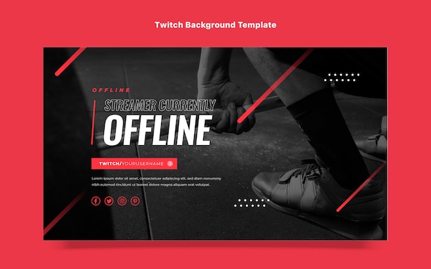 Fitness-Hintergrund mit flachem Design