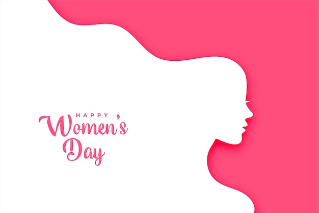 Flache Art glückliche Frauentag kreative Karte