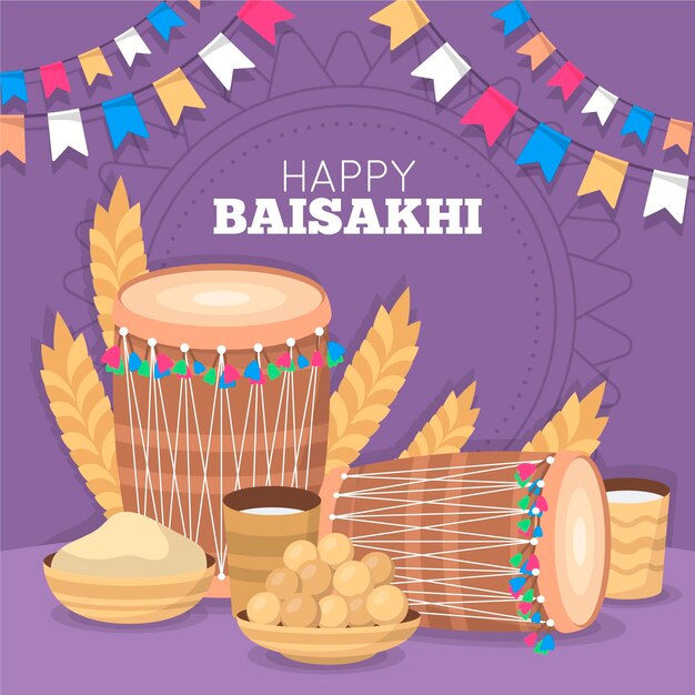 Flache Baisakhi-Illustration