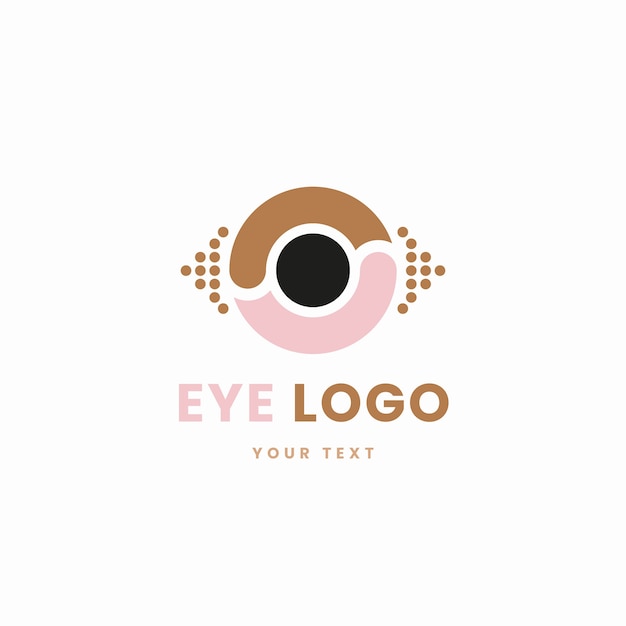 Flache Design-Augen-Logo-Vorlage