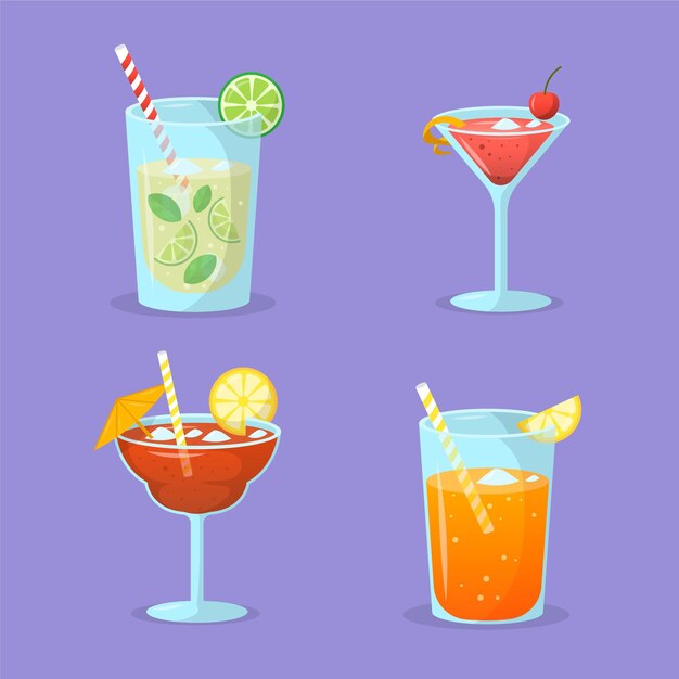 Flache Design-Cocktailkollektion