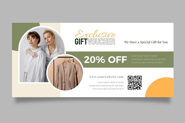 Flache Design-Modeboutique-Vorlage