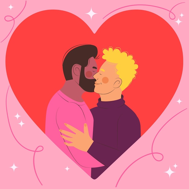 Kostenloser Vektor flache illustration für die feier zum valentinstag