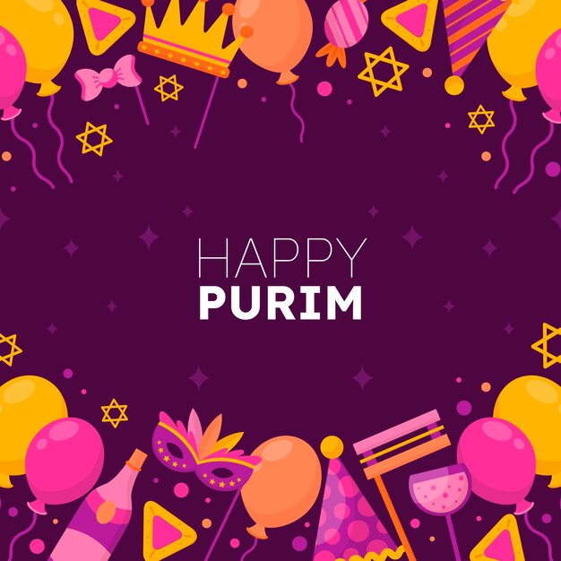 Flache Purim-Abbildung