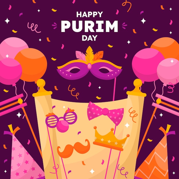Flache Purim-Abbildung