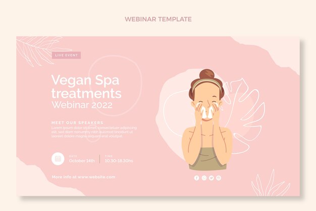 Flache spa-webinar-vorlage