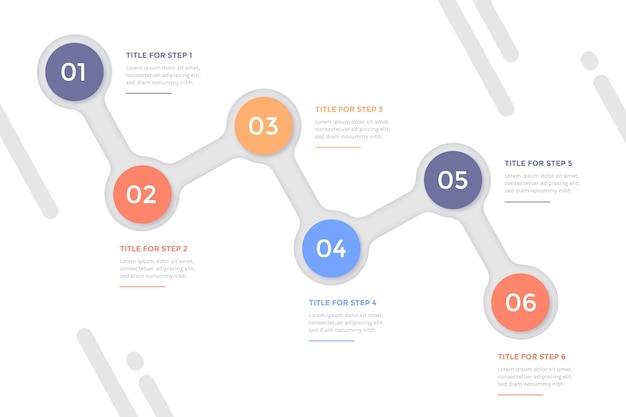 Flache timeline-infografik-vorlage