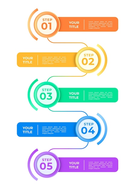 Flache timeline-infografik-vorlage