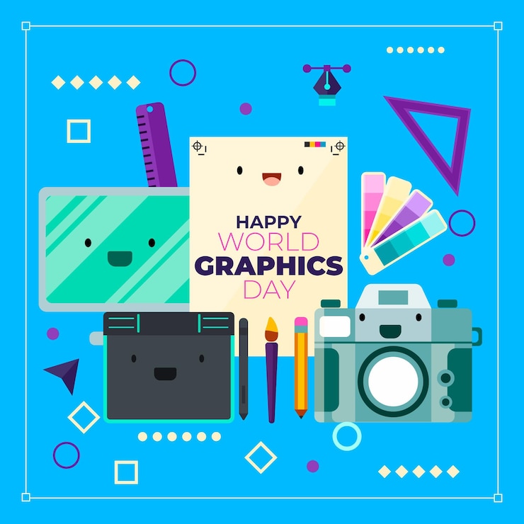 Kostenlose Vektor flache weltgrafik-tagesillustration