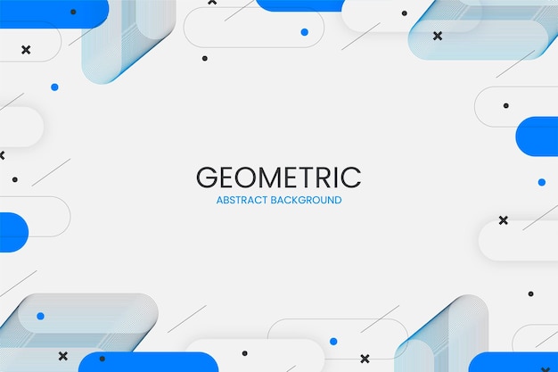 Flacher abstrakter geometrischer Hintergrund mit abstrakten Formen