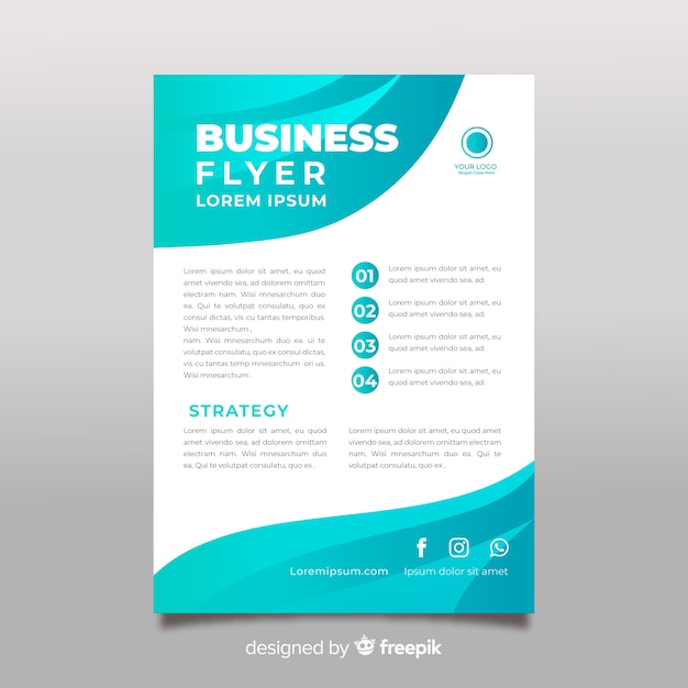 Flacher business-flyer