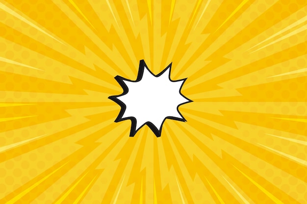 Flacher Design-Comic-Stilhintergrund mit Sprechblase