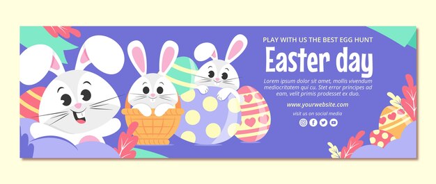 Flacher Ostern-Twitter-Header