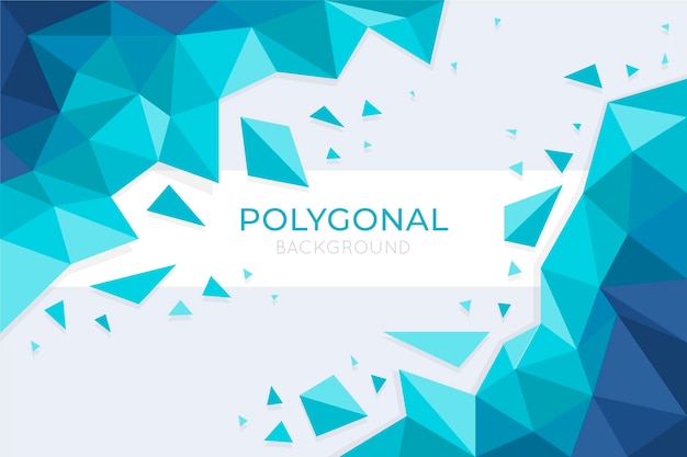 Flacher polygonaler hintergrund