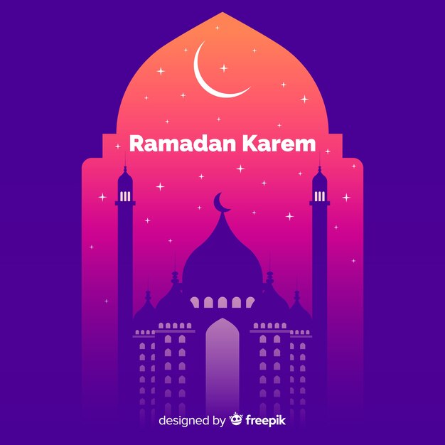 Flacher Ramadan-Hintergrund