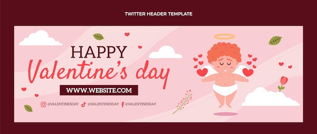 Flacher valentinstag twitter-header