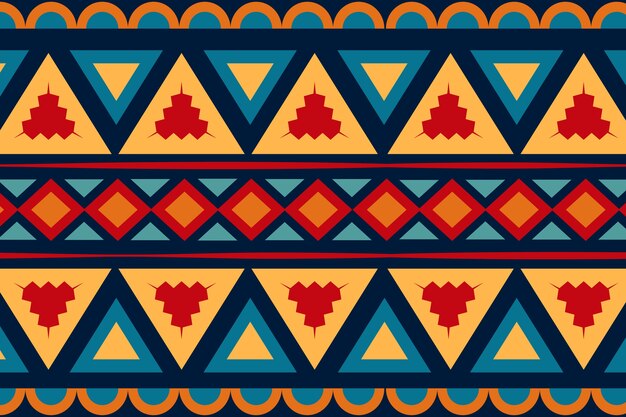 Flaches afrikanisches Musterdesign